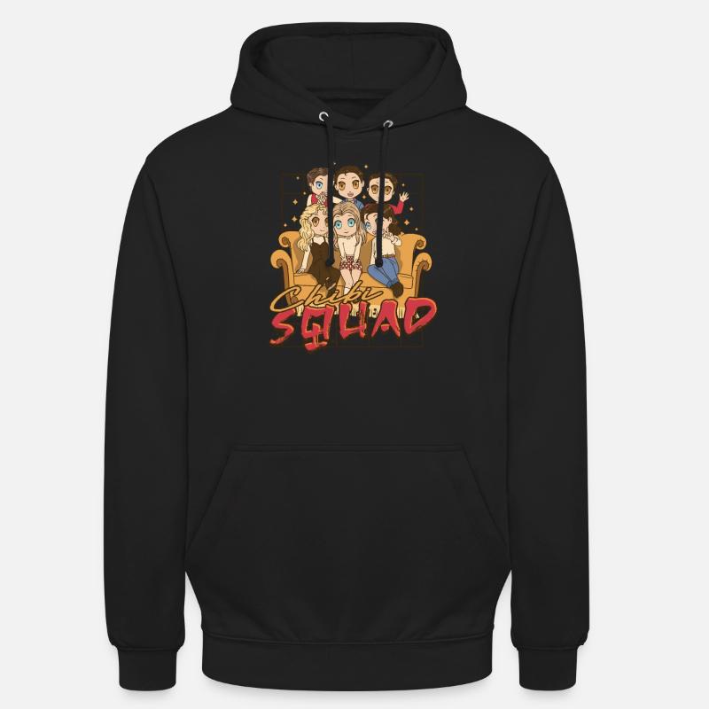 Anime Chibi Squad - Sweat-shirt à capuche unisexe - noir