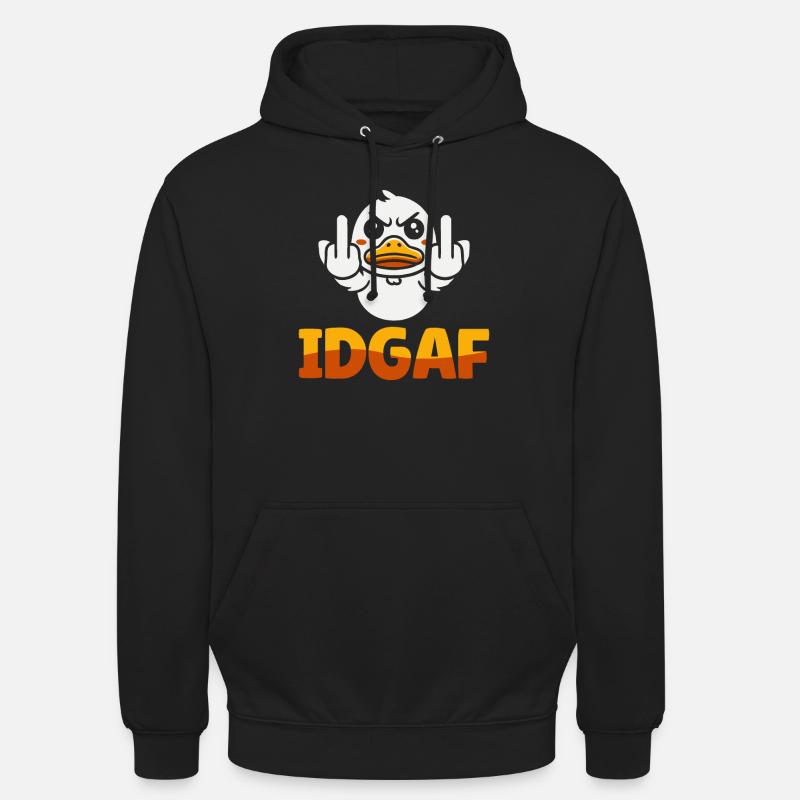 Duck Idgaf - Unisex Hoodie - black