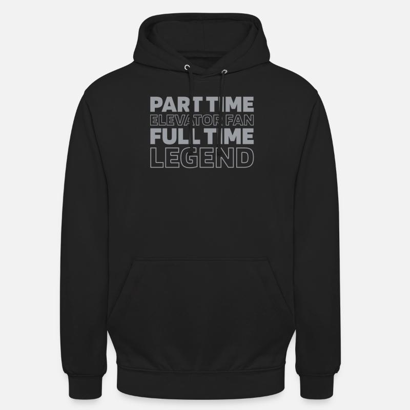 Ascenseur Ascenseur - Sweat-shirt à capuche unisexe - noir