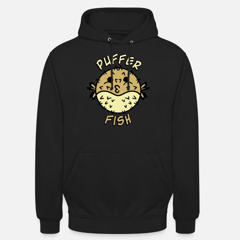 Poisson-globe Poisson-globe - Sweat-shirt à capuche unisexe - noir