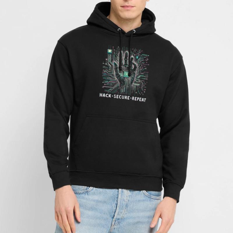 Penetration Tester Hack Secure Repeat Unisex Hoodie