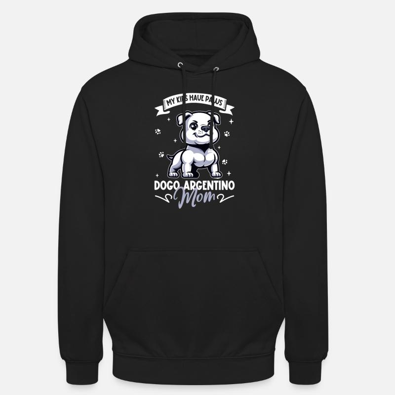 Dogue Argentino Maman - Sweat-shirt à capuche unisexe - noir