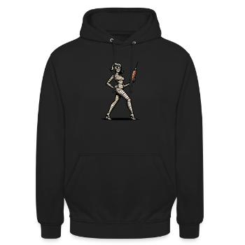 Mummies Nurse Caregiver Physician Assistant - Unisex Hoodie - black - Front - Alina (178cm) & Michal (187cm)