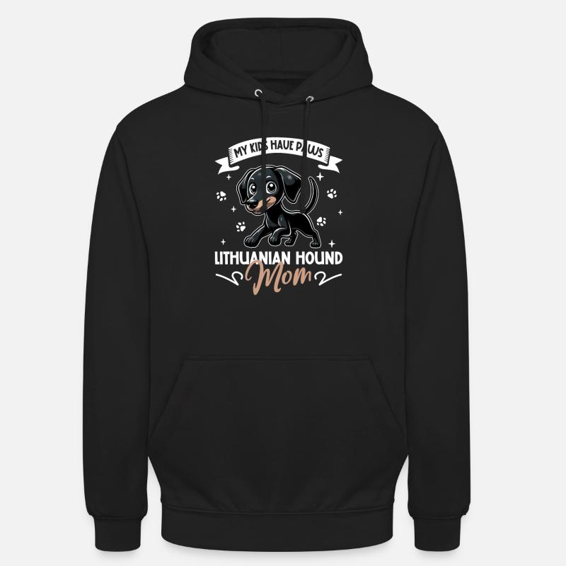 Maman lituanienne - Sweat-shirt à capuche unisexe - noir