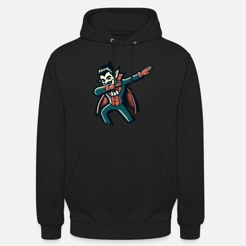 Dabbender Vampir Lustiges Dabbing Design - Unisex Hoodie - Schwarz