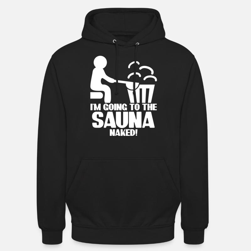 Spa Thermes Bien-être Sauna - Sweat-shirt à capuche unisexe - noir