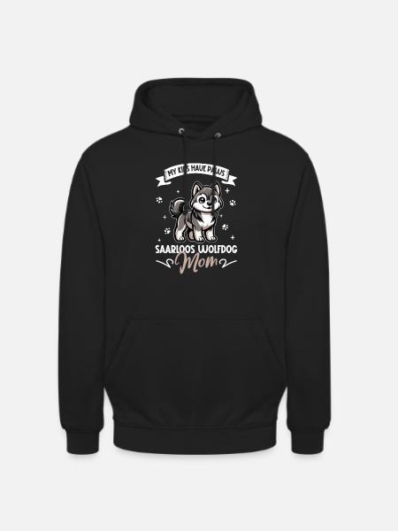 Saarloos Wolfdog Mom - Unisex Hoodie - black