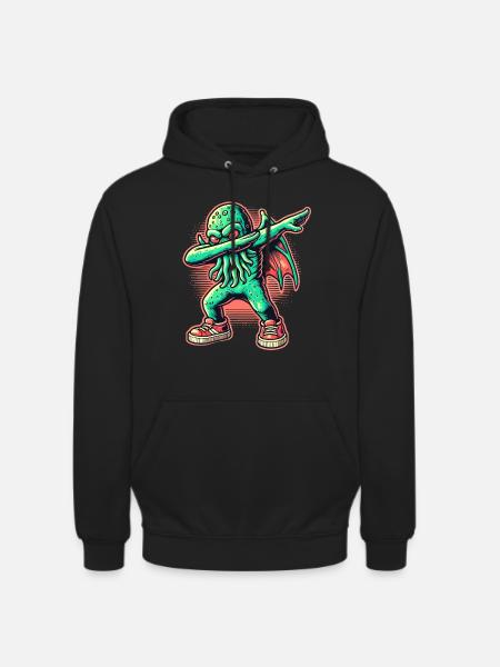 Funny Dabbing Cthulhu Dabbing Design - Unisex Hoodie - black
