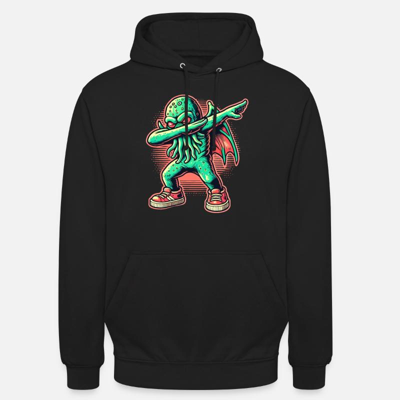 Dabbing drôle Cthulhu Dabbing Design - Sweat-shirt à capuche unisexe - noir