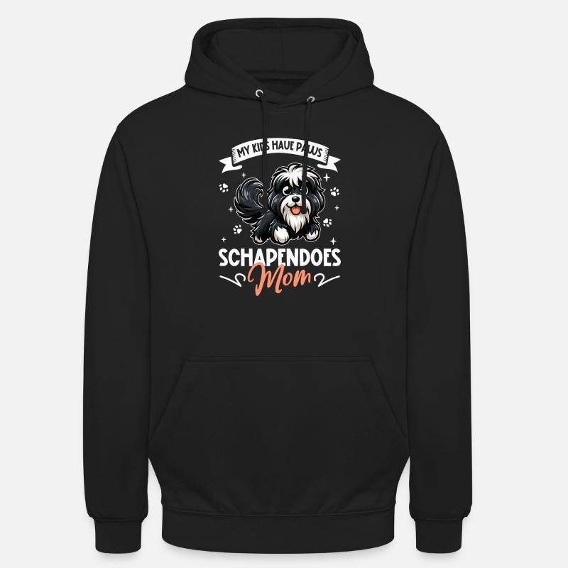 Schapendoes Mama - Sweat-shirt à capuche unisexe - noir
