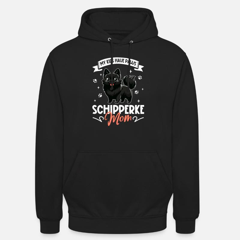Maman Schipperke - Sweat-shirt à capuche unisexe - noir
