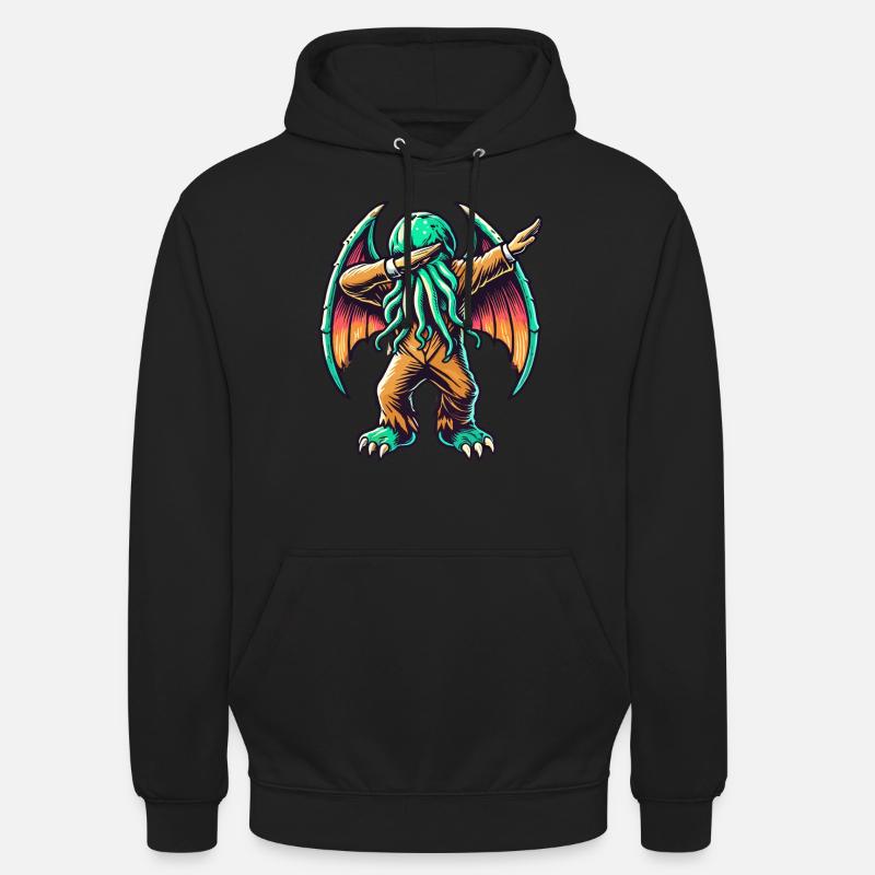 Lustiger Dabbender Cthulhu Dabbing Design - Unisex Hoodie - Schwarz