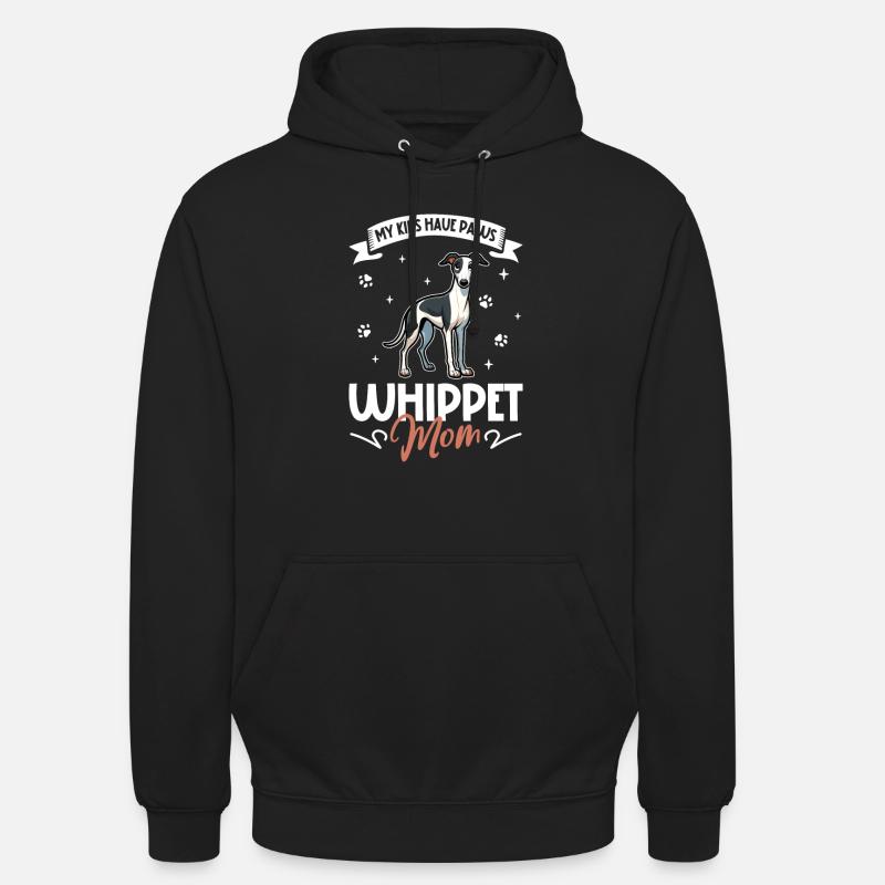 Whippet Mama - Unisex Hoodie - Schwarz