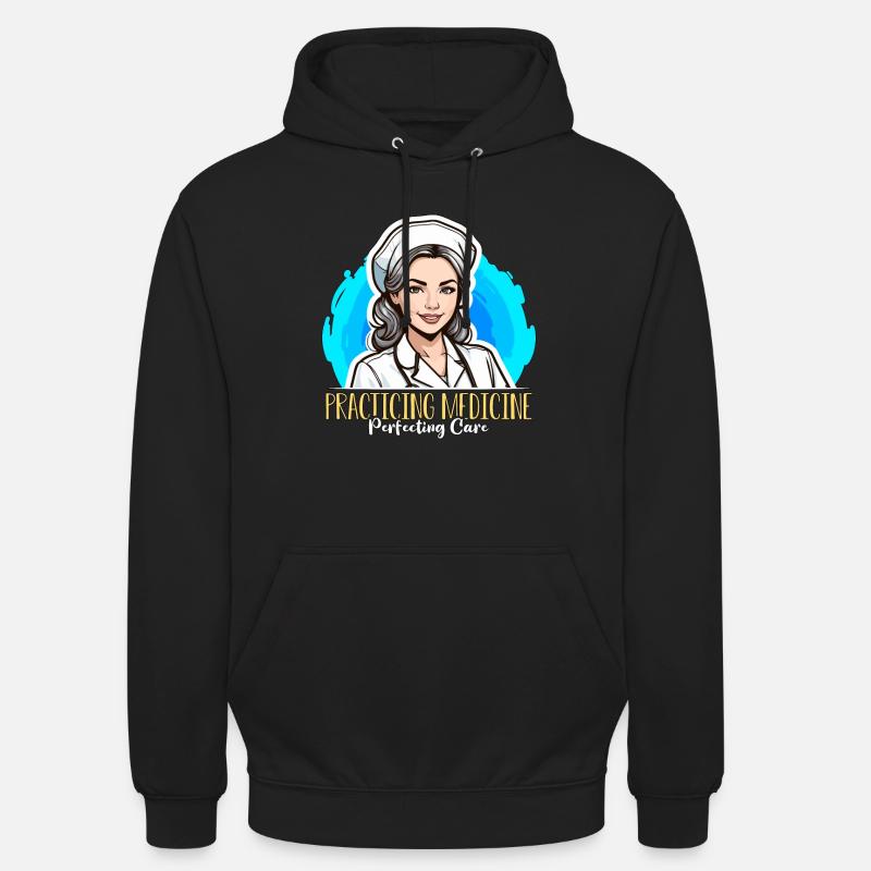 Nurse Practitioner Practicing Medicine Nursing - Unisex Hoodie - Schwarz