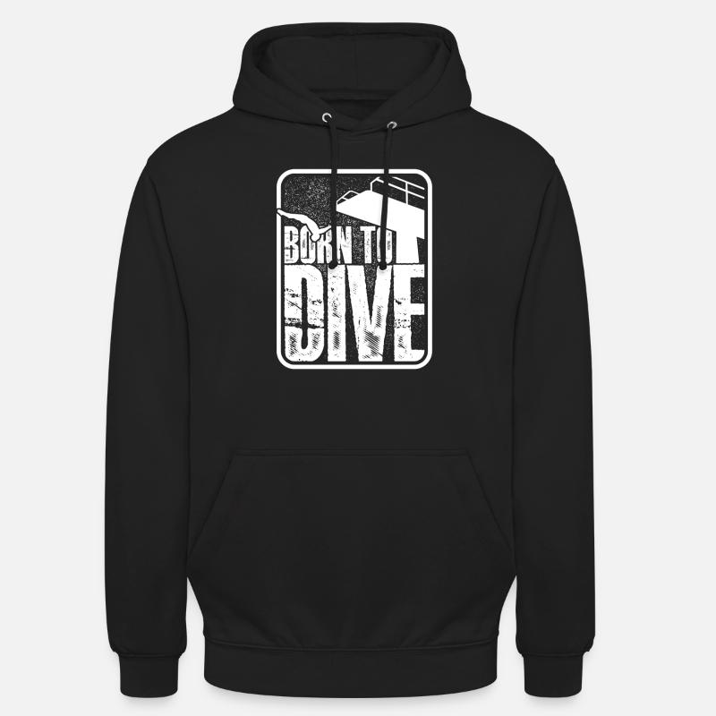 Plongeurs Plongée sous-marine Plongée - Sweat-shirt à capuche unisexe - noir