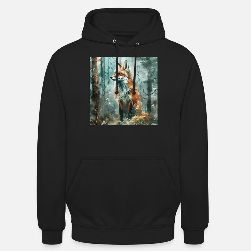 Fuchs - Unisex Hoodie - Schwarz