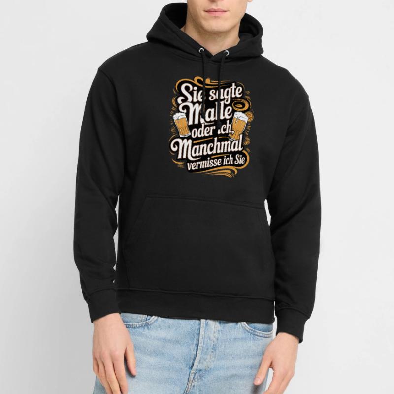 Sie sagte Malle oder ich lustiger Mallorca Spruch Unisex Hoodie