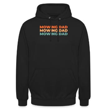 Lawn mower mowing - Unisex Hoodie - black - Front - Alina (178cm) & Michal (187cm)