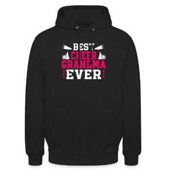 Cheerleading Cheerleader Base Flyer - Unisex Hoodie - Schwarz - Vorne - Alina (178cm) & Michal (187cm)