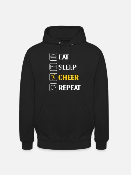 Cheerleading Cheerleader Base Flyer - Unisex Hoodie - black