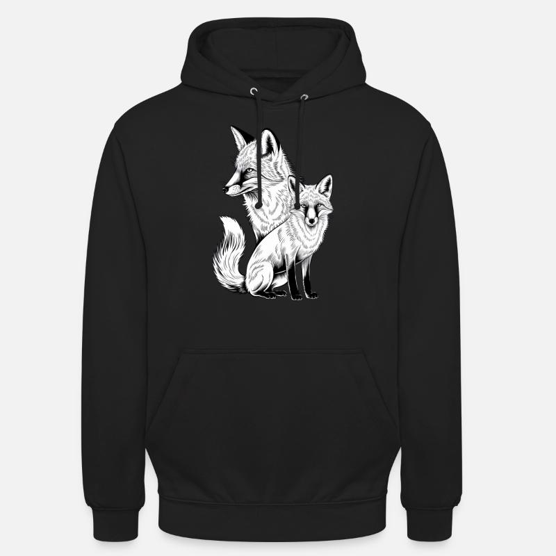 Fuchs - Unisex Hoodie - Schwarz