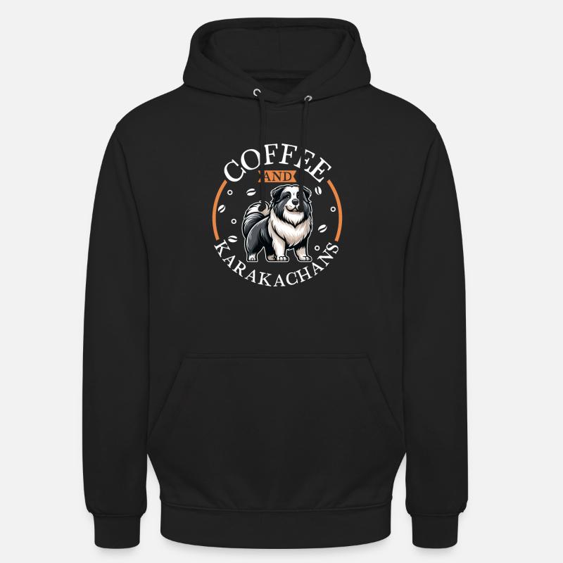 Café et Karakatshan - Sweat-shirt à capuche unisexe - noir