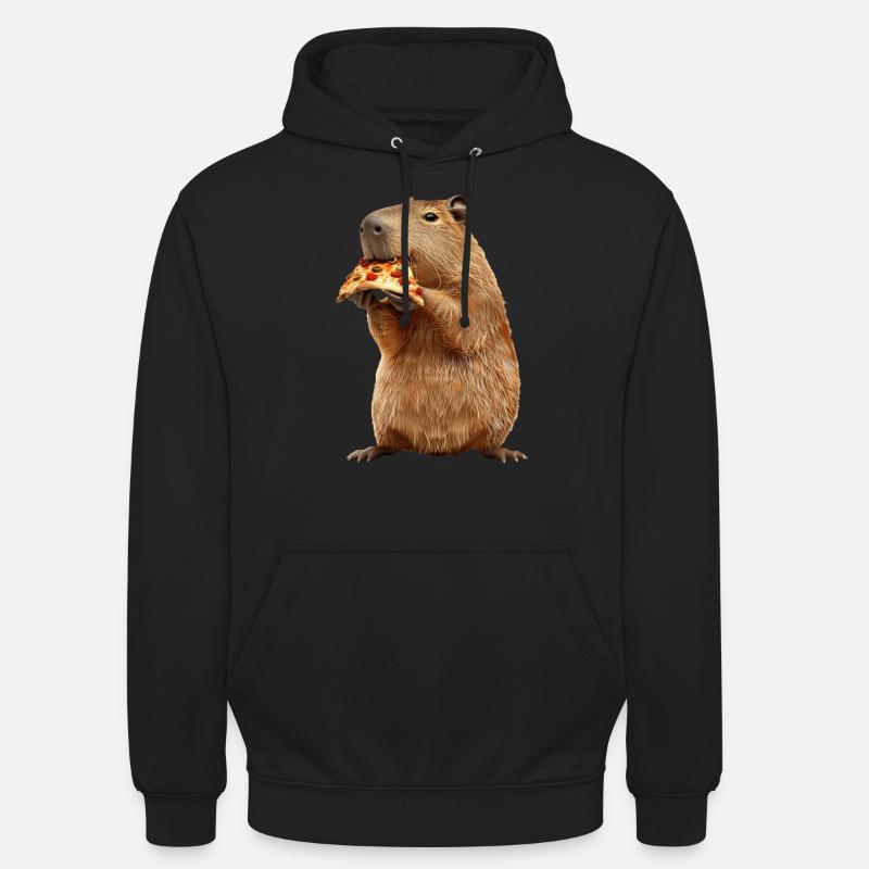 Capybara - Sweat-shirt à capuche unisexe - noir