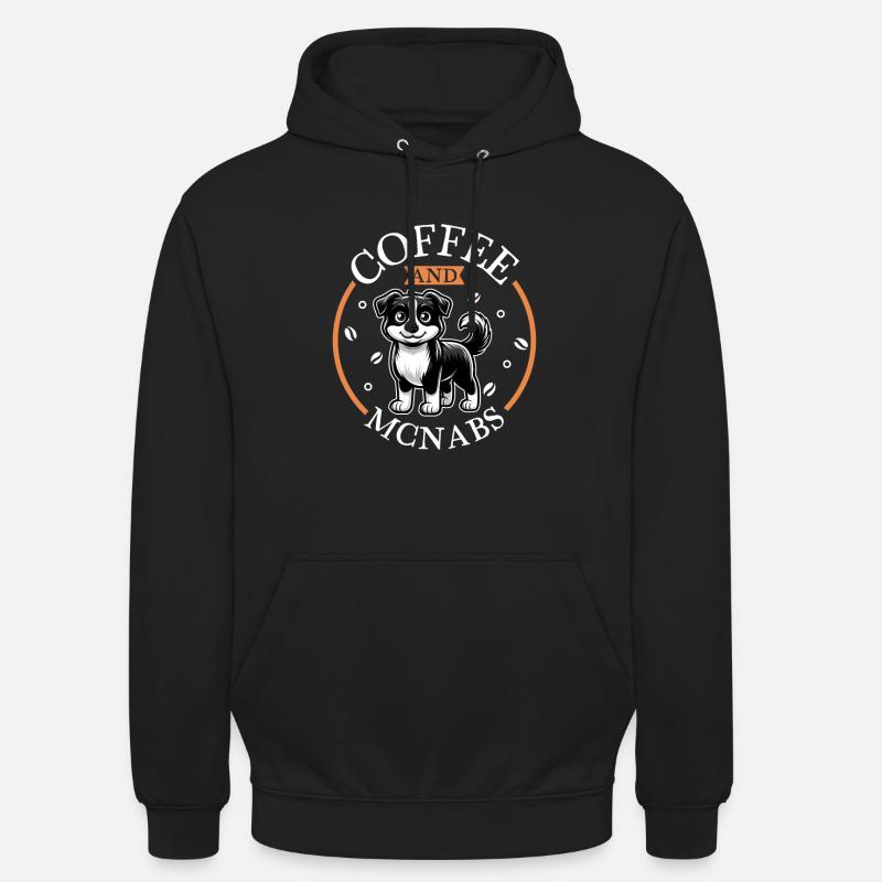 Café et McNab - Sweat-shirt à capuche unisexe - noir