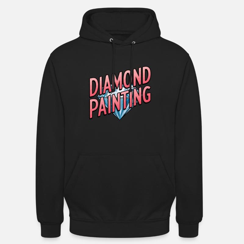 Peinture au diamant Diamond Painter - Sweat-shirt à capuche unisexe - noir