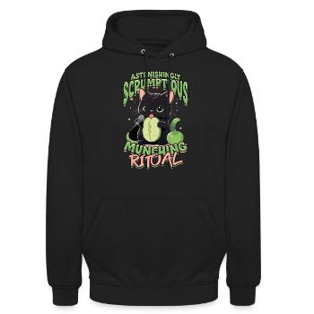 ASMR Astonishingly Scrumptious Munching Ritual - Unisex Hoodie - black - Front - Alina (178cm) & Michal (187cm)