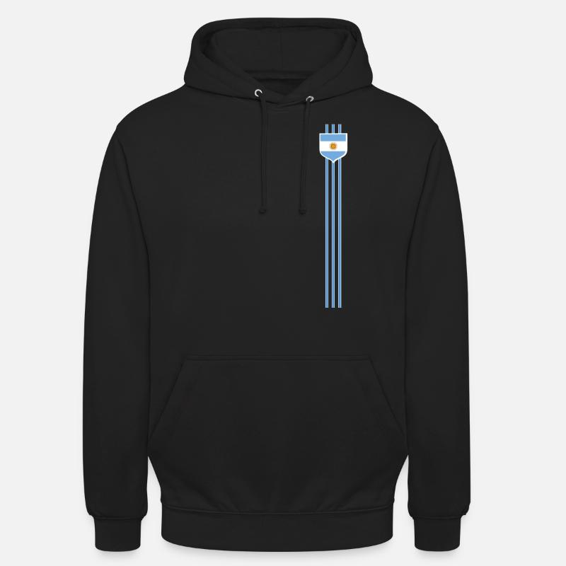 Argentine Cadeau Argentine Drapeau argentin - Sweat-shirt à capuche unisexe - noir