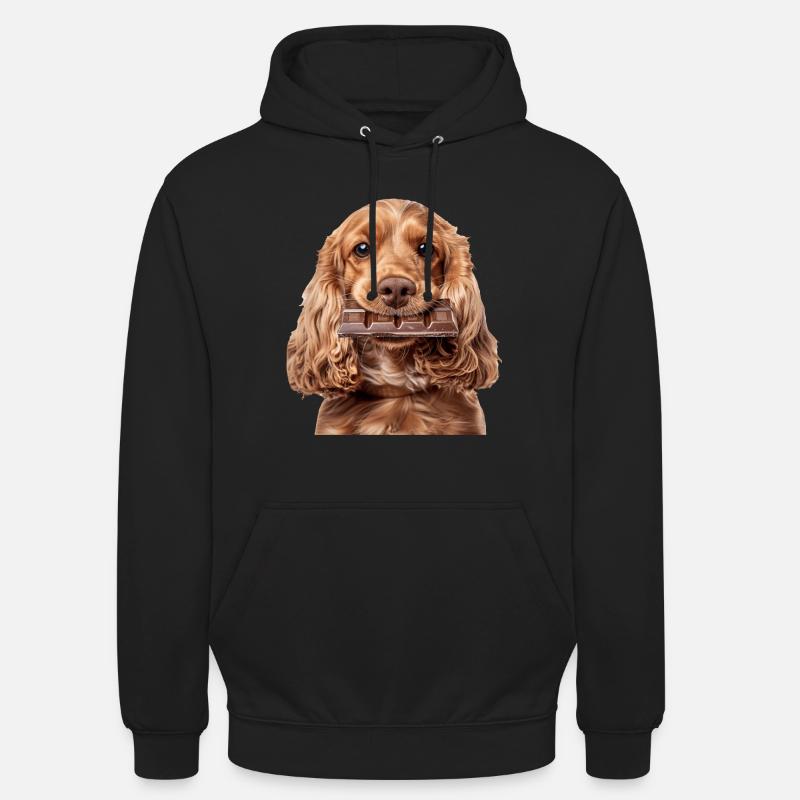 Cocker Spaniel - Sweat-shirt à capuche unisexe - noir