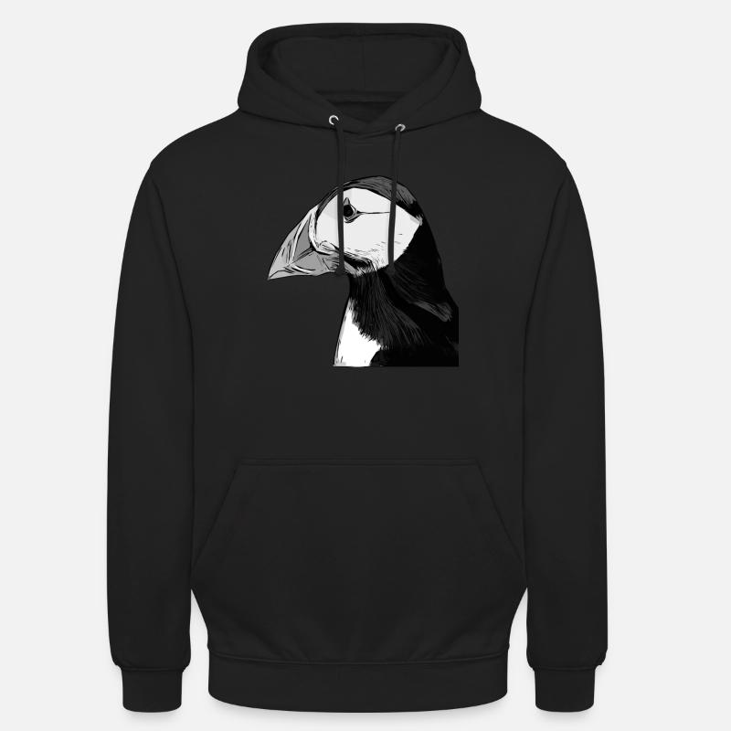 Papageientaucher - Macareux - Sweat-shirt à capuche unisexe - noir