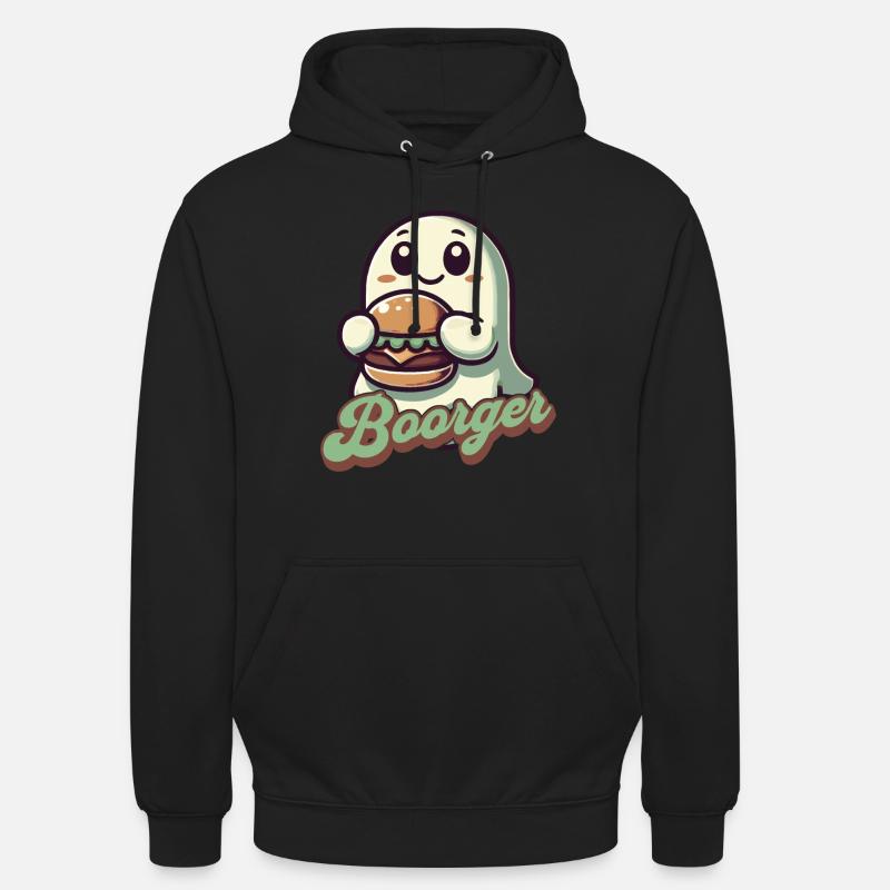 Ghost Boorger Hamburger Freund - Sweat-shirt à capuche unisexe - noir