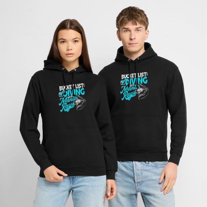 Mantarochen Stechrochen Diving With Manta Rays Unisex Hoodie
