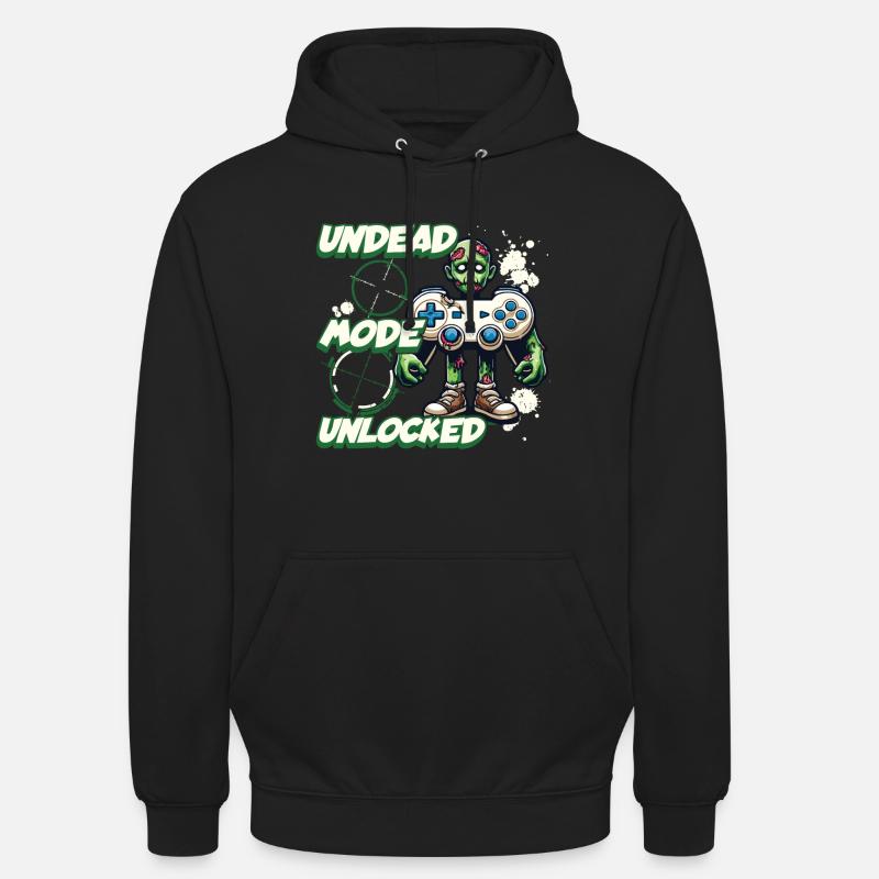 Zombie Gaming Controller: Untoter Modus - Unisex Hoodie - Schwarz
