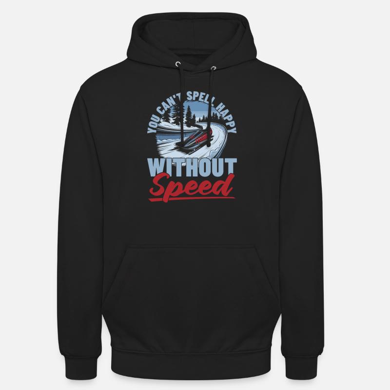 Bobsleigh - Sweat-shirt à capuche unisexe - noir