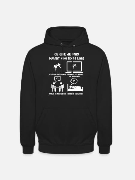 Freizeit Taekwondo Lustiger Humor - Unisex Hoodie - Schwarz