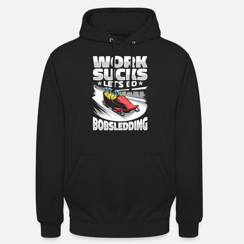 Bobsleigh - Sweat-shirt à capuche unisexe - noir