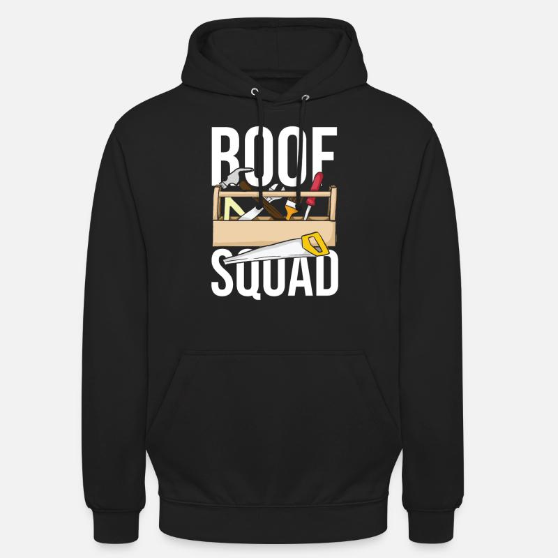 Escouade de couvreurs - Sweat-shirt à capuche unisexe - noir