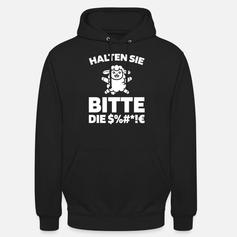 Sheep please shut up - Unisex Hoodie - black