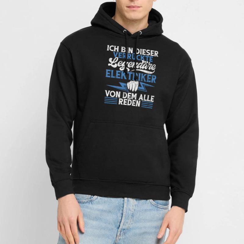 Electronics Technician Electrics Profession Volt Electrical Engineering Unisex Hoodie