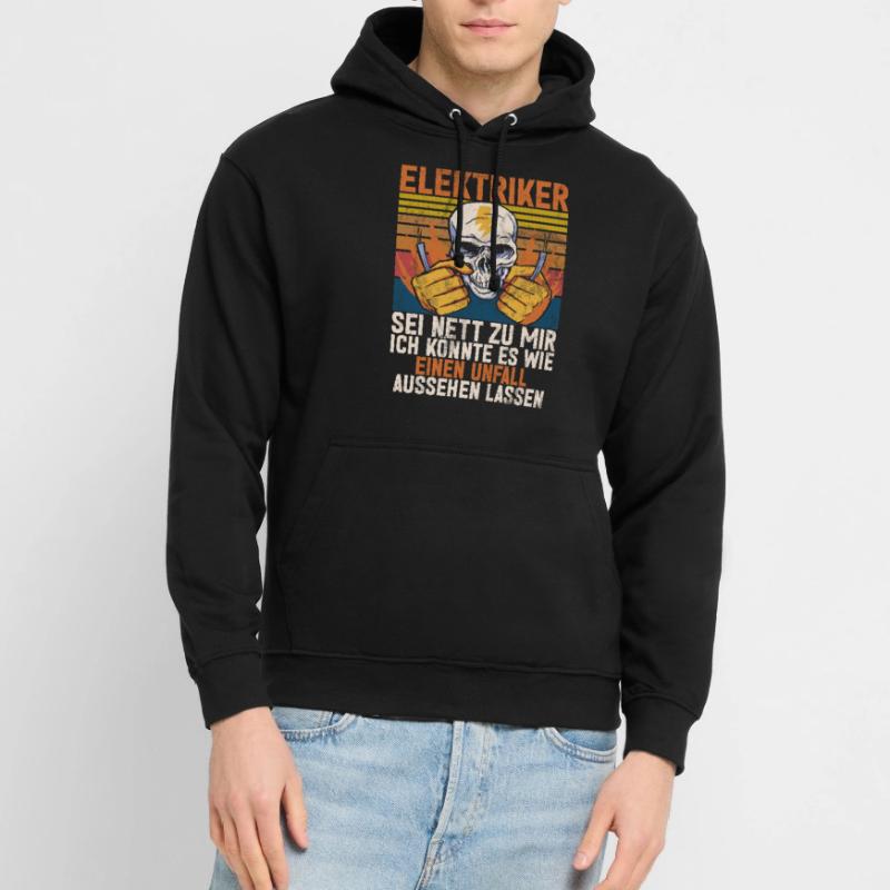 Electronics Technician Electrics Profession Volt Electrical Engineering Unisex Hoodie