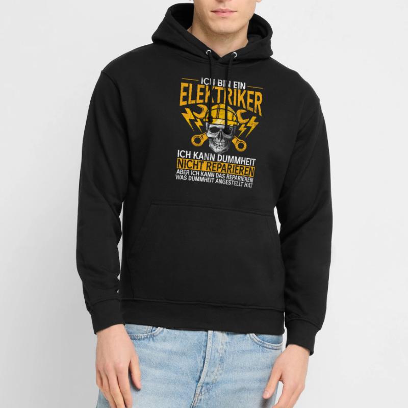 Electronics Technician Electrics Profession Volt Electrical Engineering Unisex Hoodie