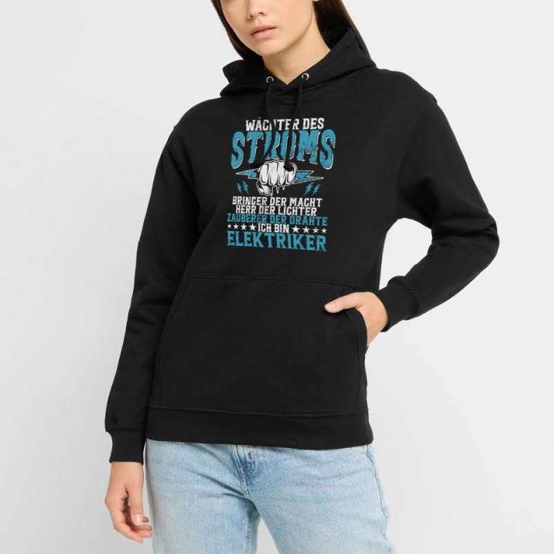 Electronics Technician Electrics Profession Volt Electrical Engineering Unisex Hoodie