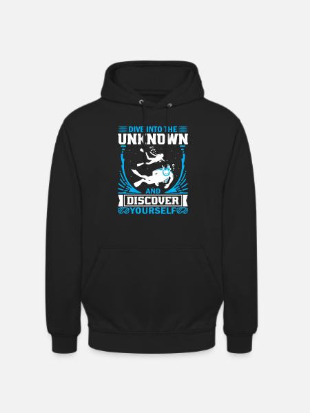 Plongez dans l’inconnu et découvrez-vous. - Sweat-shirt à capuche unisexe - noir