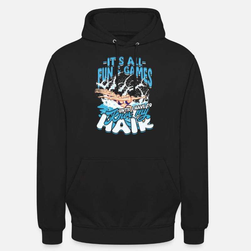 Nageuses synchronisées - Sweat-shirt à capuche unisexe - noir