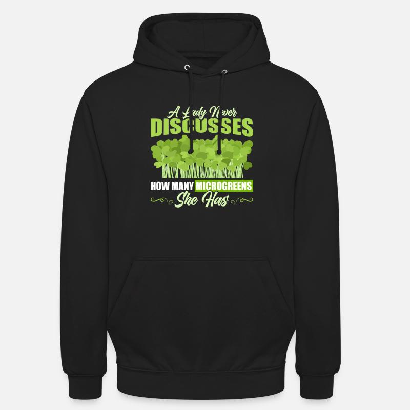 Micro-pousses Micro-pousses - Sweat-shirt à capuche unisexe - noir