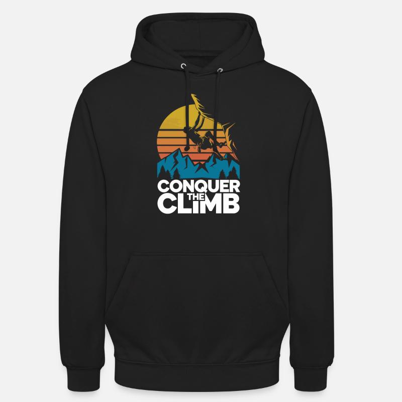 Conquer The Climb - Unisex Hoodie - Schwarz