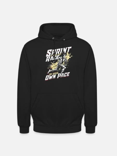 Sprint Leichtathletik Sprinten - Unisex Hoodie - Schwarz